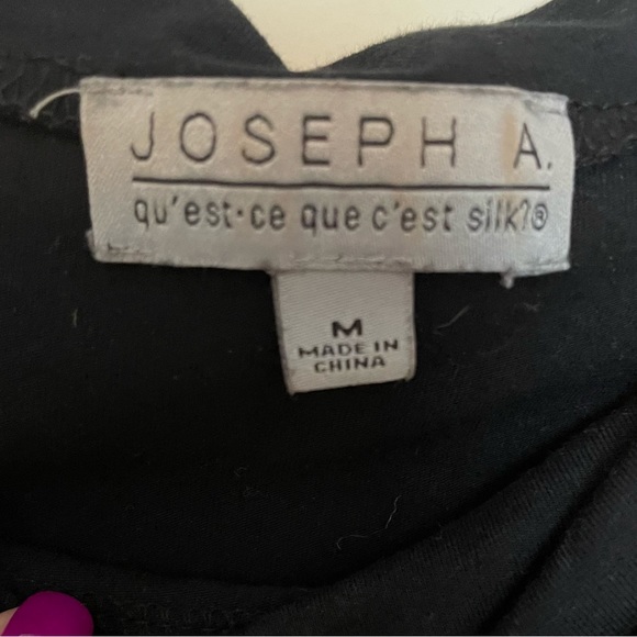 3/15💚 Joseph A. Black Over the Shoulder Long Sleeve Modal Top Size M - Picture 5 of 7